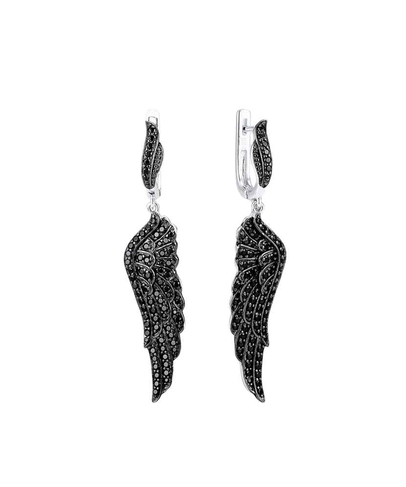 Sterling Silver earrings with spinels