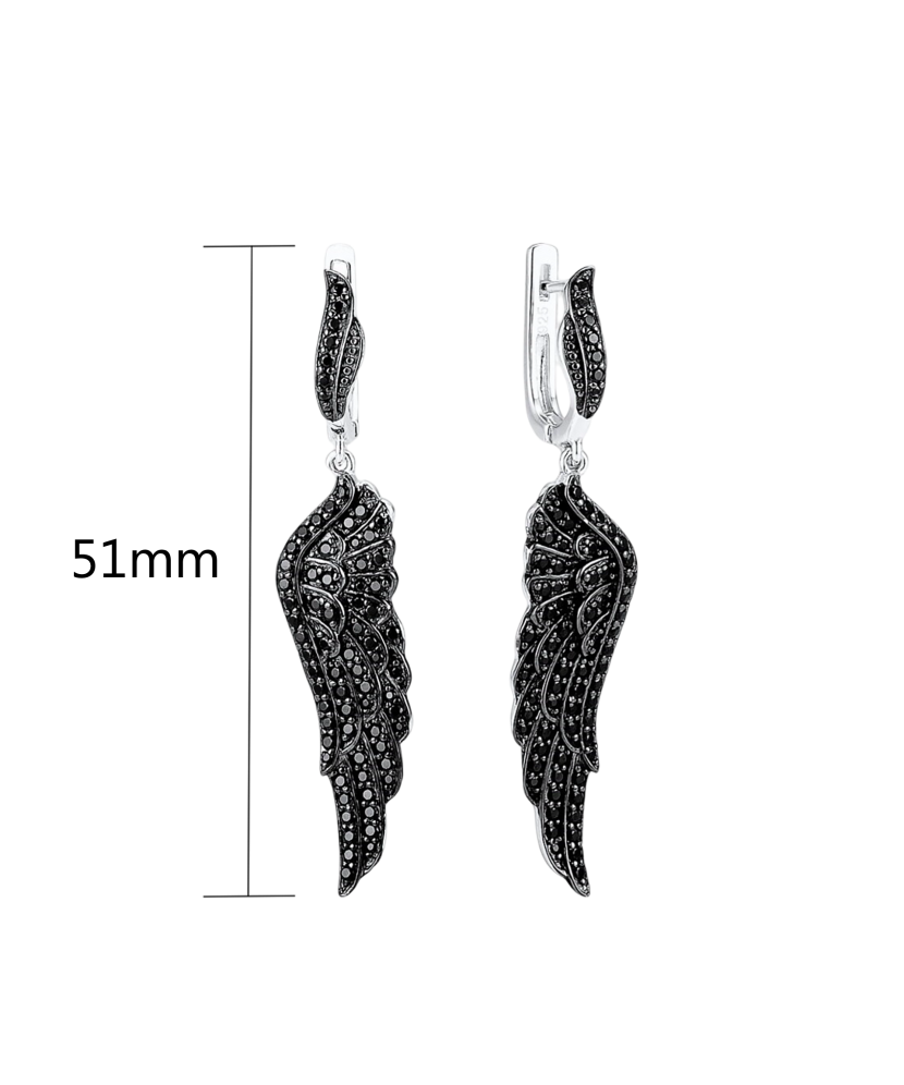 Hopeiset korvakorut spinelleillä