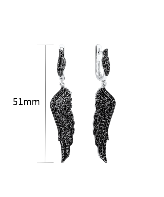 Hopeiset korvakorut spinelleillä