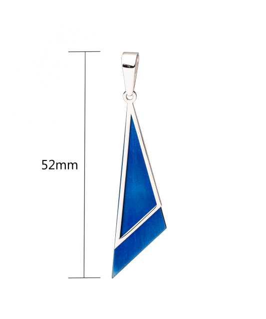 Sterling silver pendant with titanium