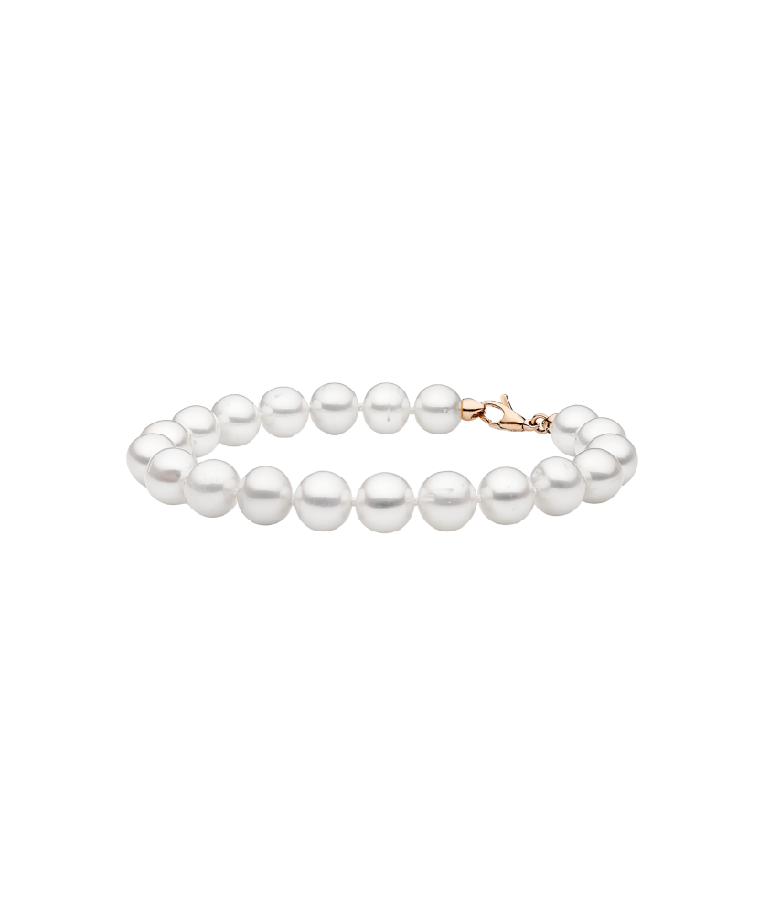 Pearl bracele twith gold