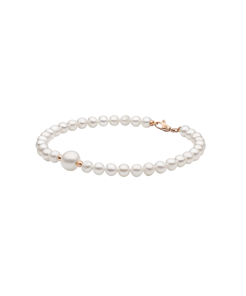 Pearl bracele twith gold