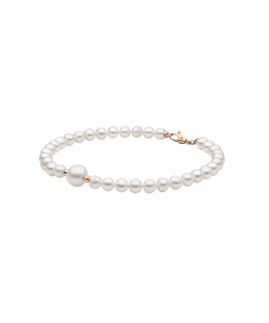 Pearl bracele twith gold