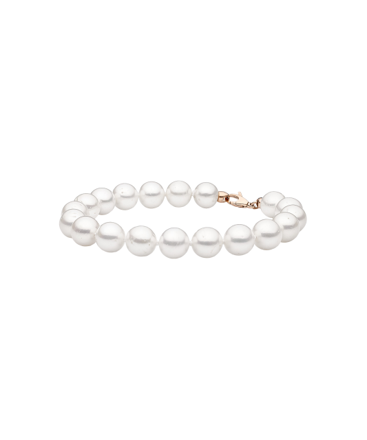 Pearl bracele twith gold