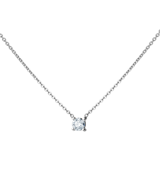 White Gold chain with diamond pendant