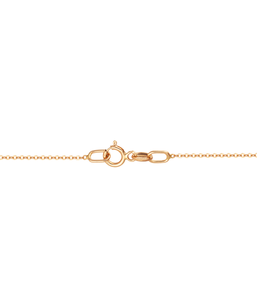 Gold chain with diamond pendant "Cross"