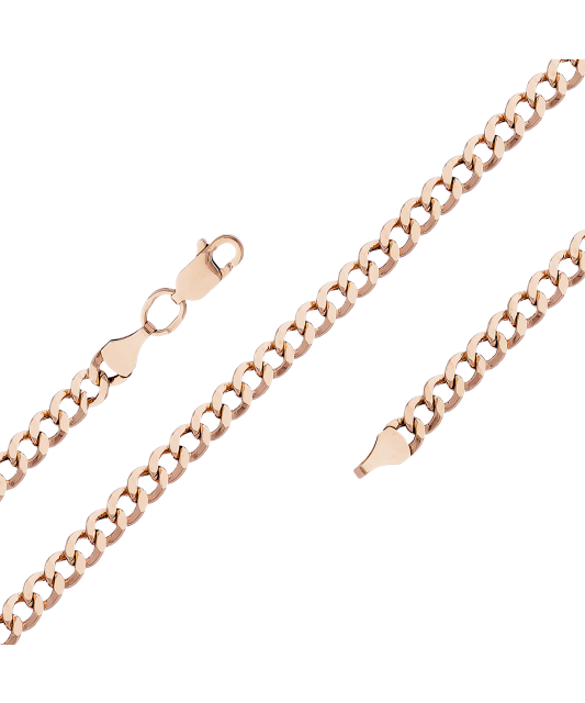 Gold chain "Curb" 4.2mm