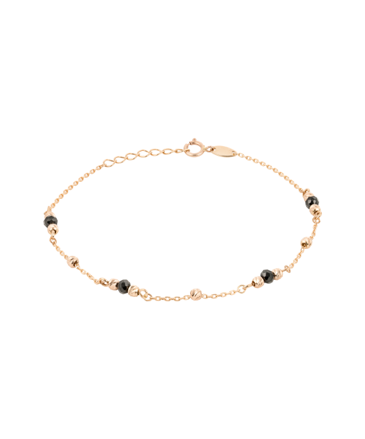 Gold bracelet with spinels