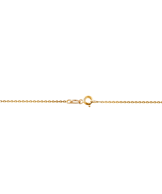Gold chain with zirconium pendant "Star"