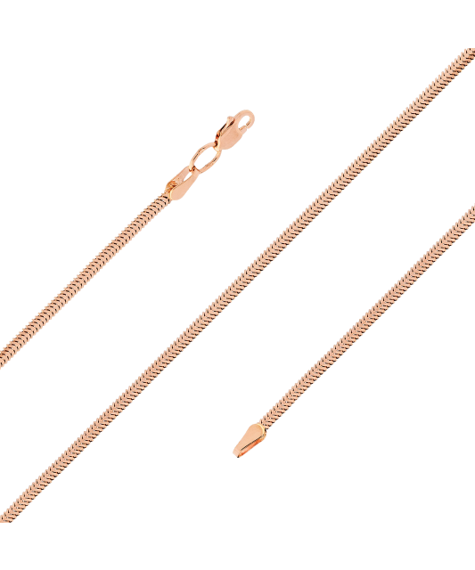 Gold bracelet "Snake" 1.1mm