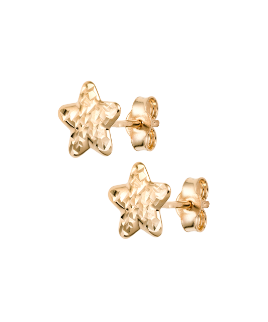 Gold earrings "Star"