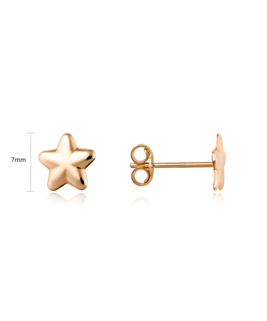 Gold earrings "Star"