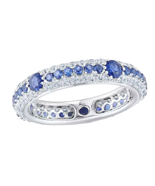 Sterling silver ring with zirconium