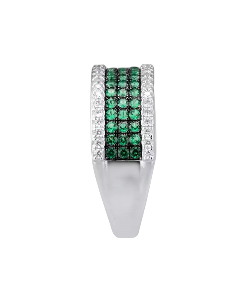 Hopeasormus spinelleillä ja zirkoneilla