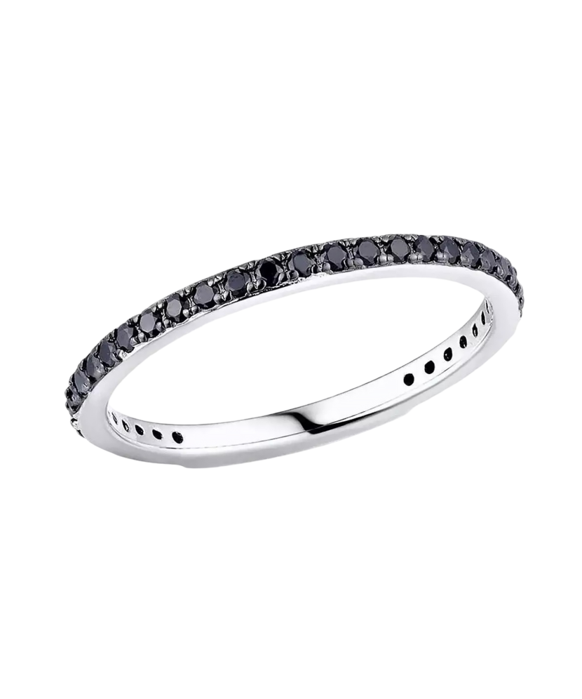 Sterling silver ring with spinels