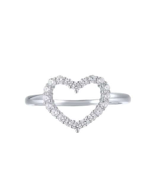 Sterling silver ring with zirconium