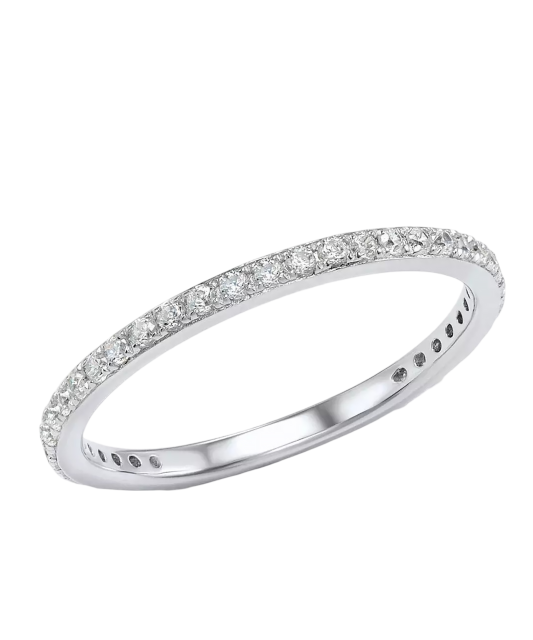 Sterling silver ring with zirconium
