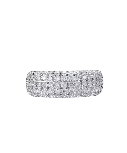 Sterling silver ring with zirconium