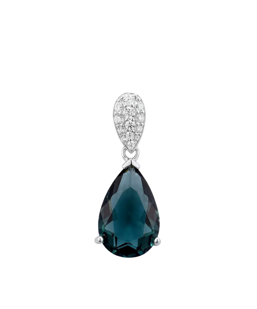 Sterling Silver pendant with zircons