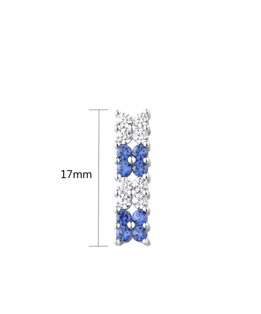 Sterling Silver pendant with zircons