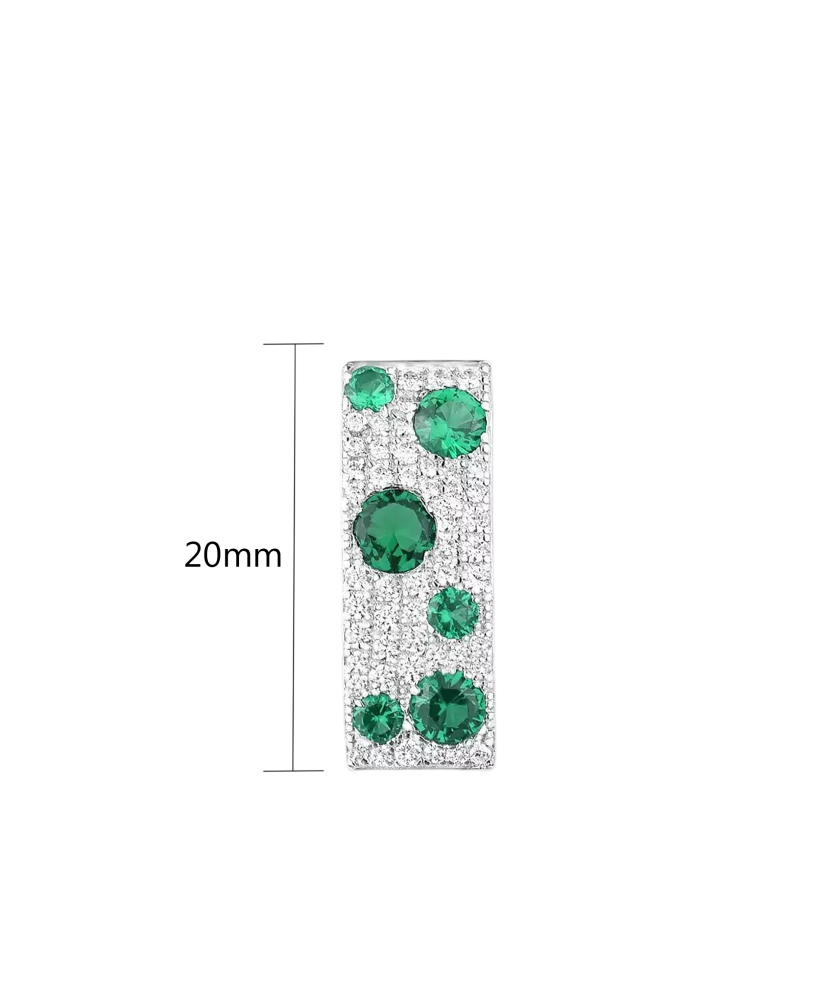 Sterling Silver pendant with spinels and zircons