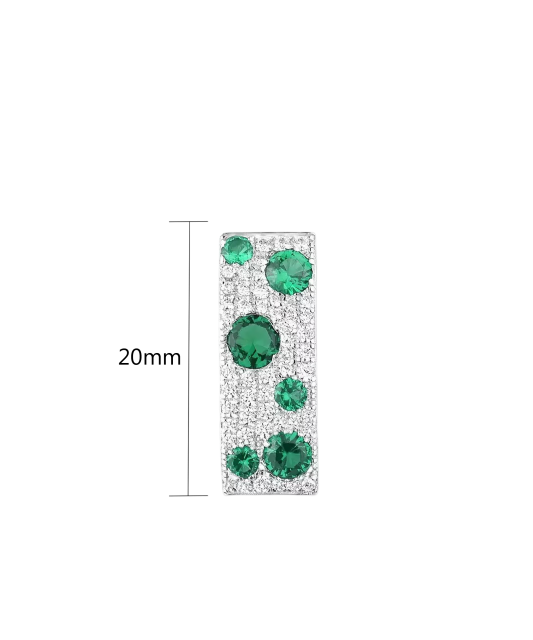 Sterling Silver pendant with spinels and zircons