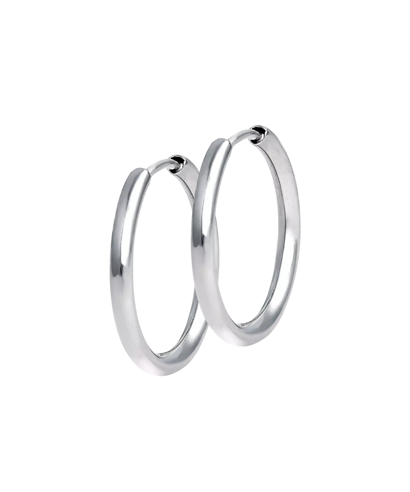 Sterling silver hoop earrings 20mm