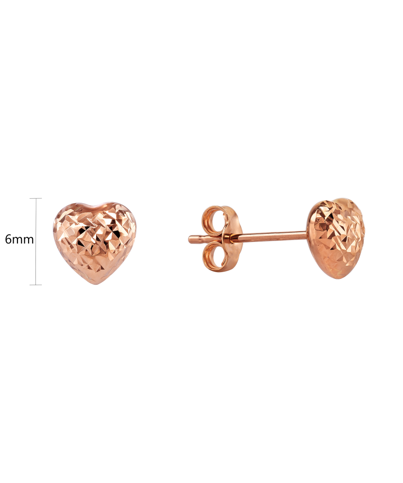 Auksiniai auskarai "Širdelės"  - Goldinga