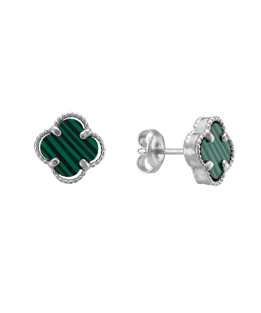 Sterling silver earrings with enamel
