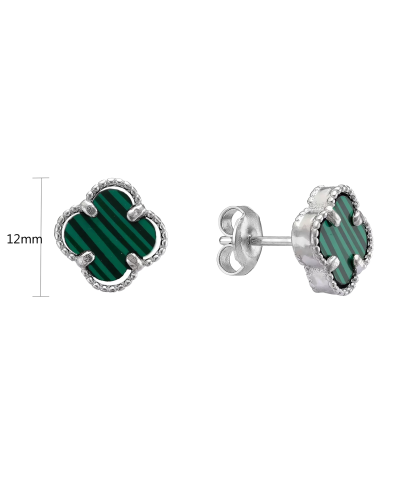 Sterling silver earrings with enamel