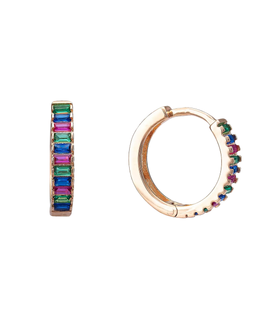 Auksiniai auskarai su cirkoniais  - Goldinga