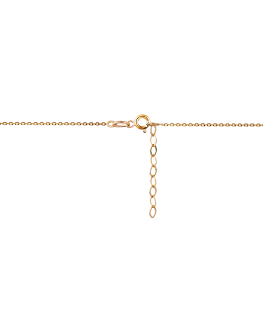 Gold chain with zirconium pendant "Heart"