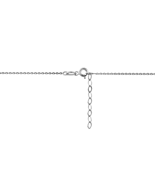 White Gold chain with zirconium pendant "Heart"