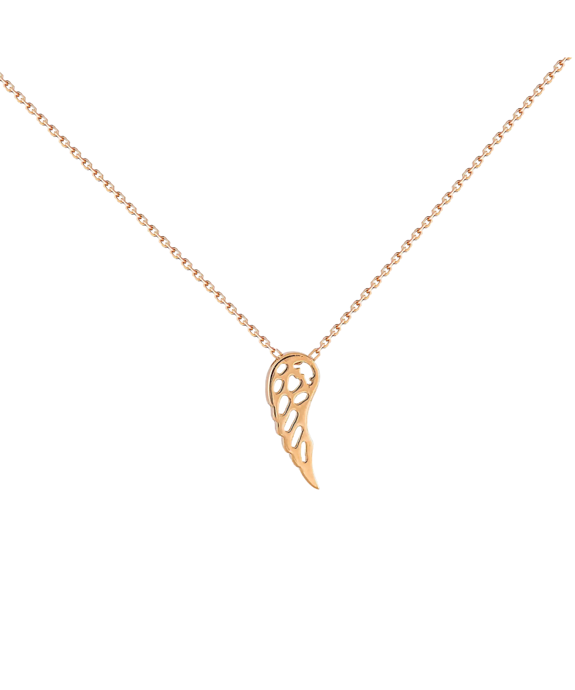 Gold chain with pendant "Angel wing"