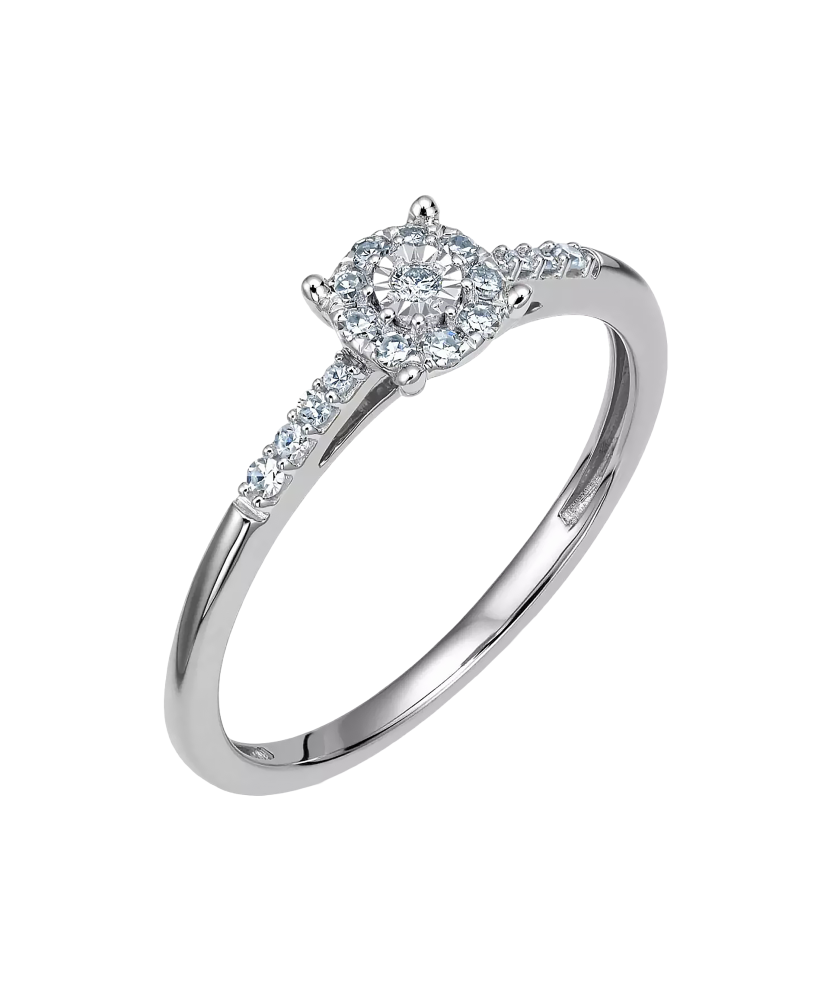 White Gold ring with diamonds