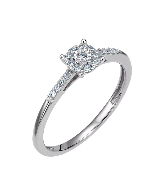 White Gold ring with diamonds