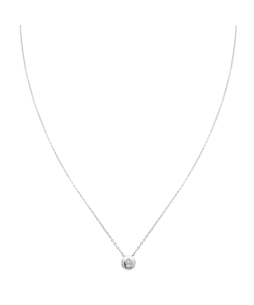 White Gold chain with diamond pendant