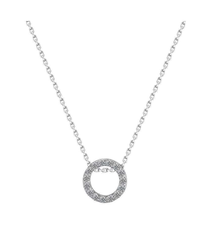 Gold chain with diamond pendant