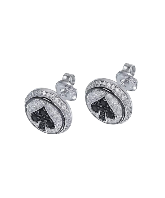 Sterling Silver earrings with zircons and spinels