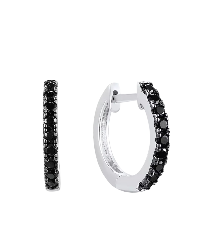 Sterling Silver earrings with spinels