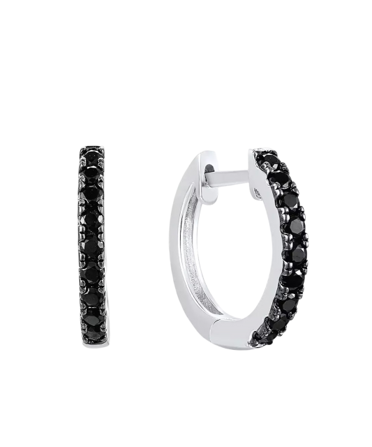 Sterling Silver earrings with spinels