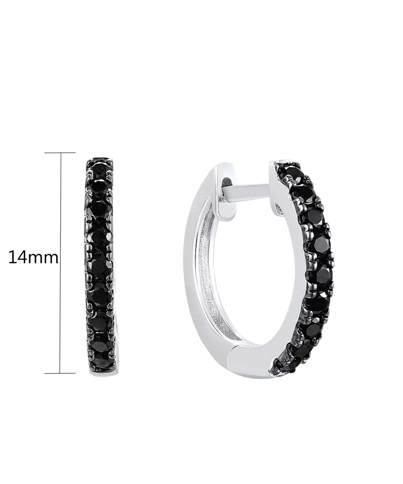 Sterling Silver earrings with spinels