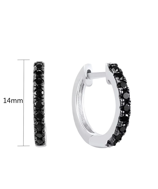 Sterling Silver earrings with spinels