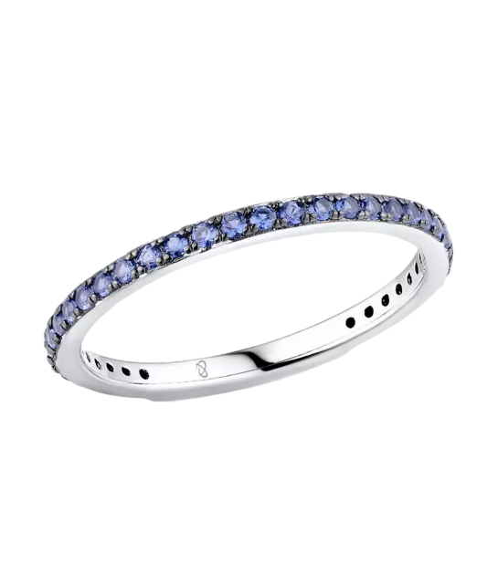 Sterling silver ring with zirconium