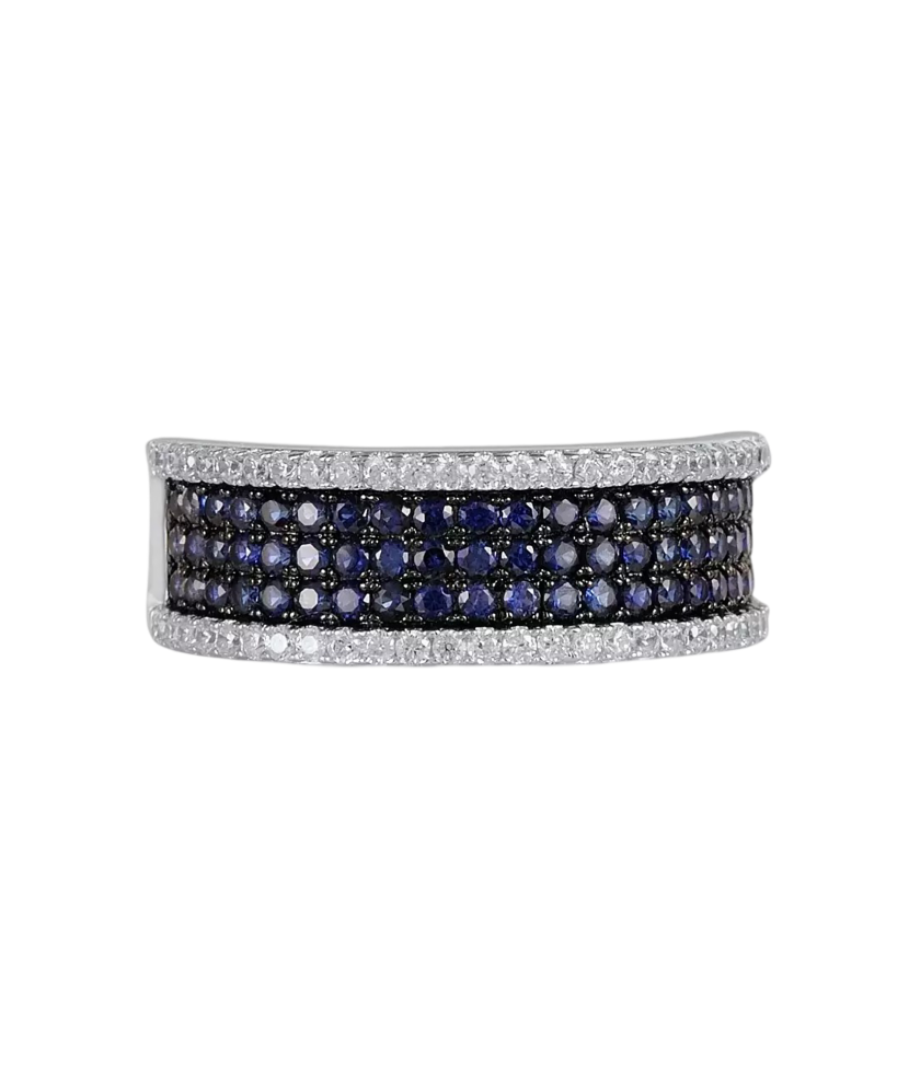 Sterling silver ring with zirconium