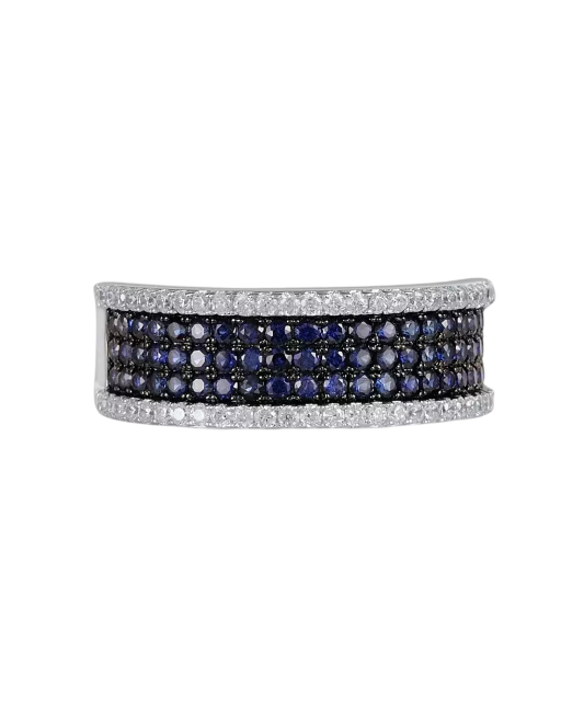 Sterling silver ring with zirconium