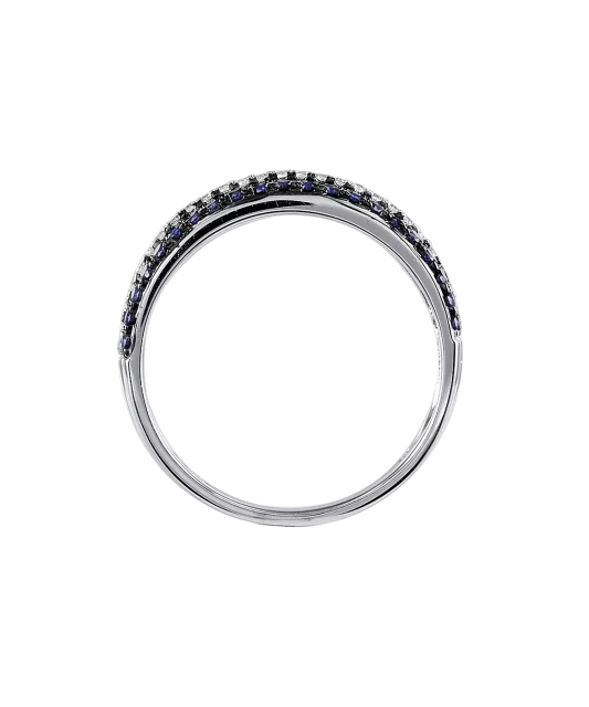 Sterling silver ring with zirconium