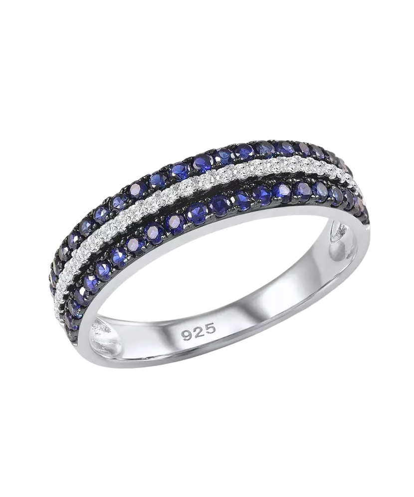 Sterling silver ring with zirconium