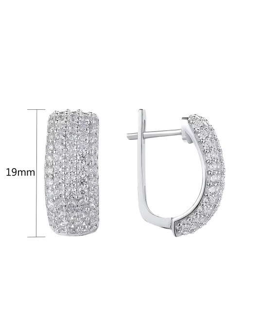 Sterling silver earrings with zircons