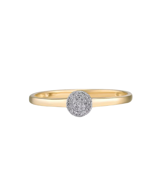 Yellow Gold ring with diamonds
